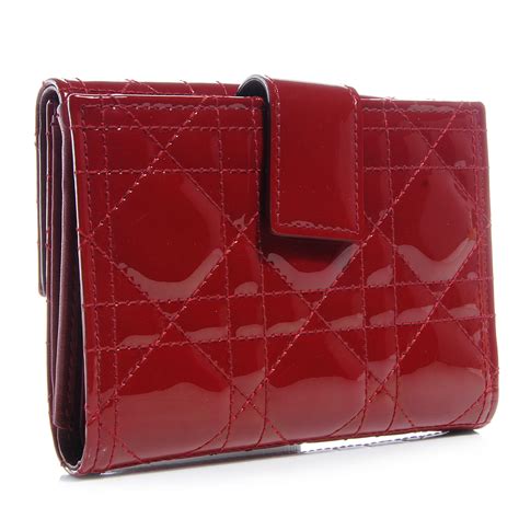 lady dior wallet red|christian Dior card wallet.